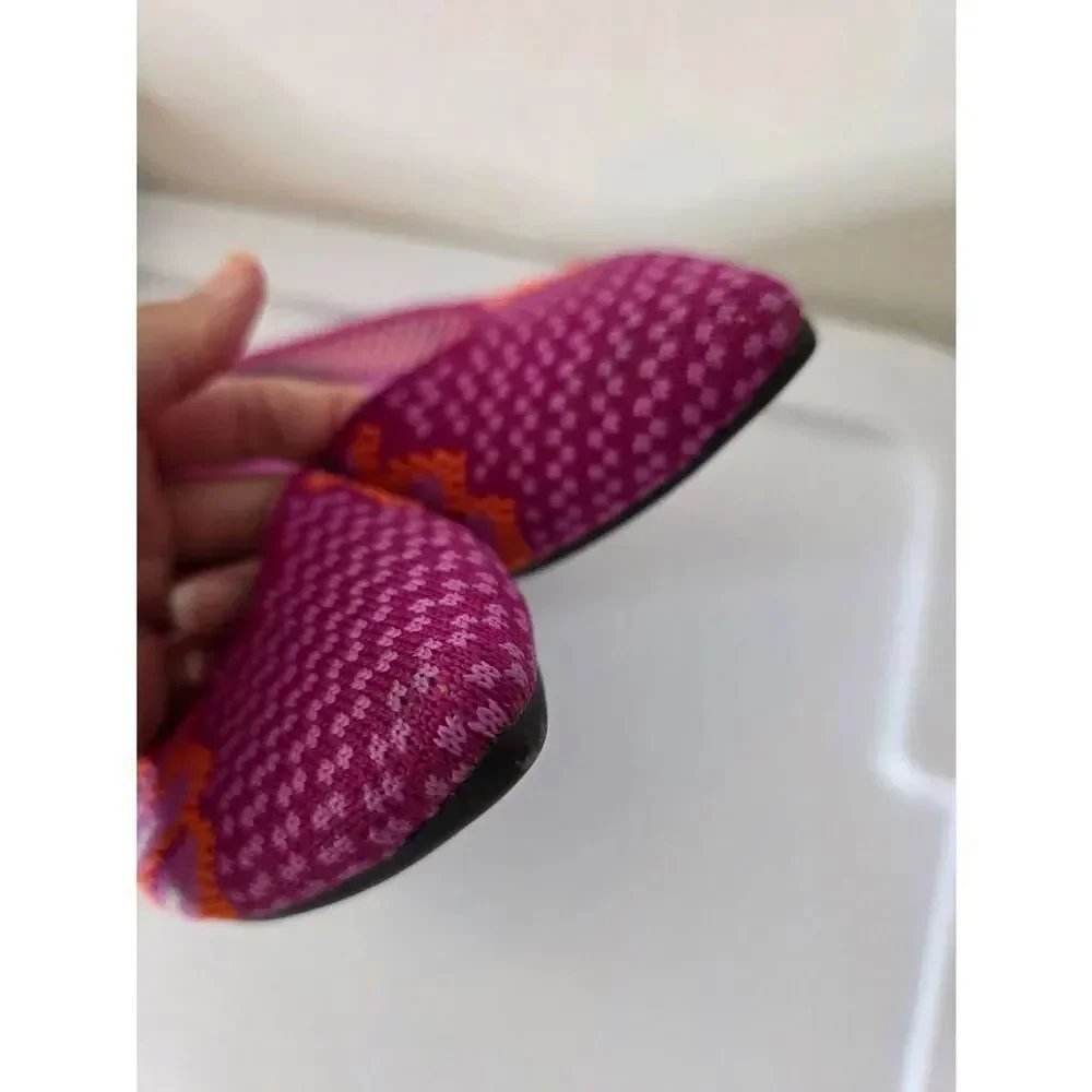 Rothy's Pink Lotus Limited Edition The Point Flats 6.5